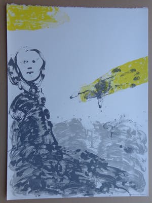 Jef Diederen - ABSTRACTIE / KLEURLITHO / 75x56cm / SIG / 1993 kopen? Bied vanaf 35!