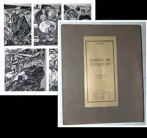 Fokko Mees - 5 houtgravures 1925, in genummerde map verkocht voor € 45!