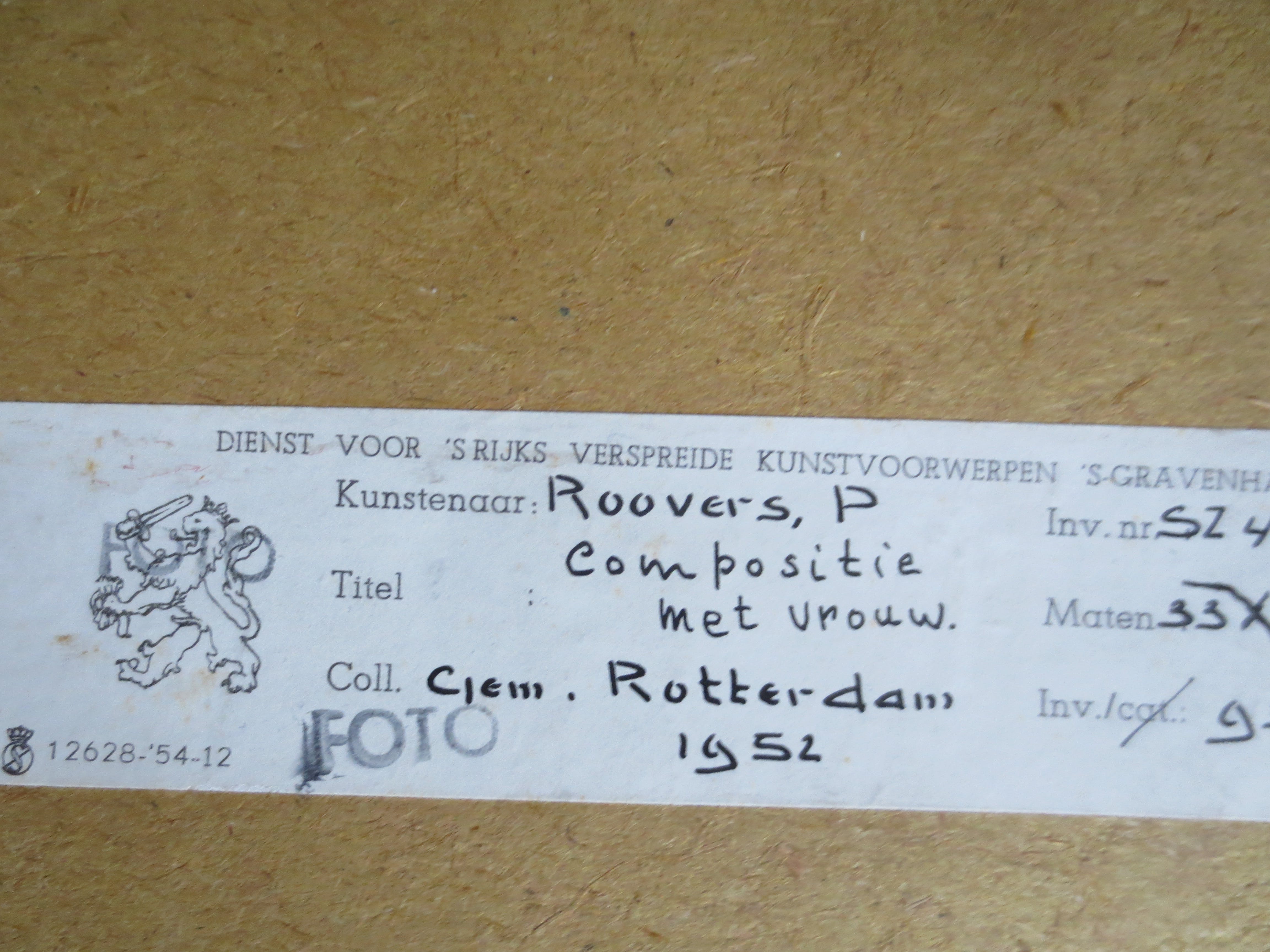 Piet Roovers - Compositie met vrouw kopen? Bied vanaf 150!