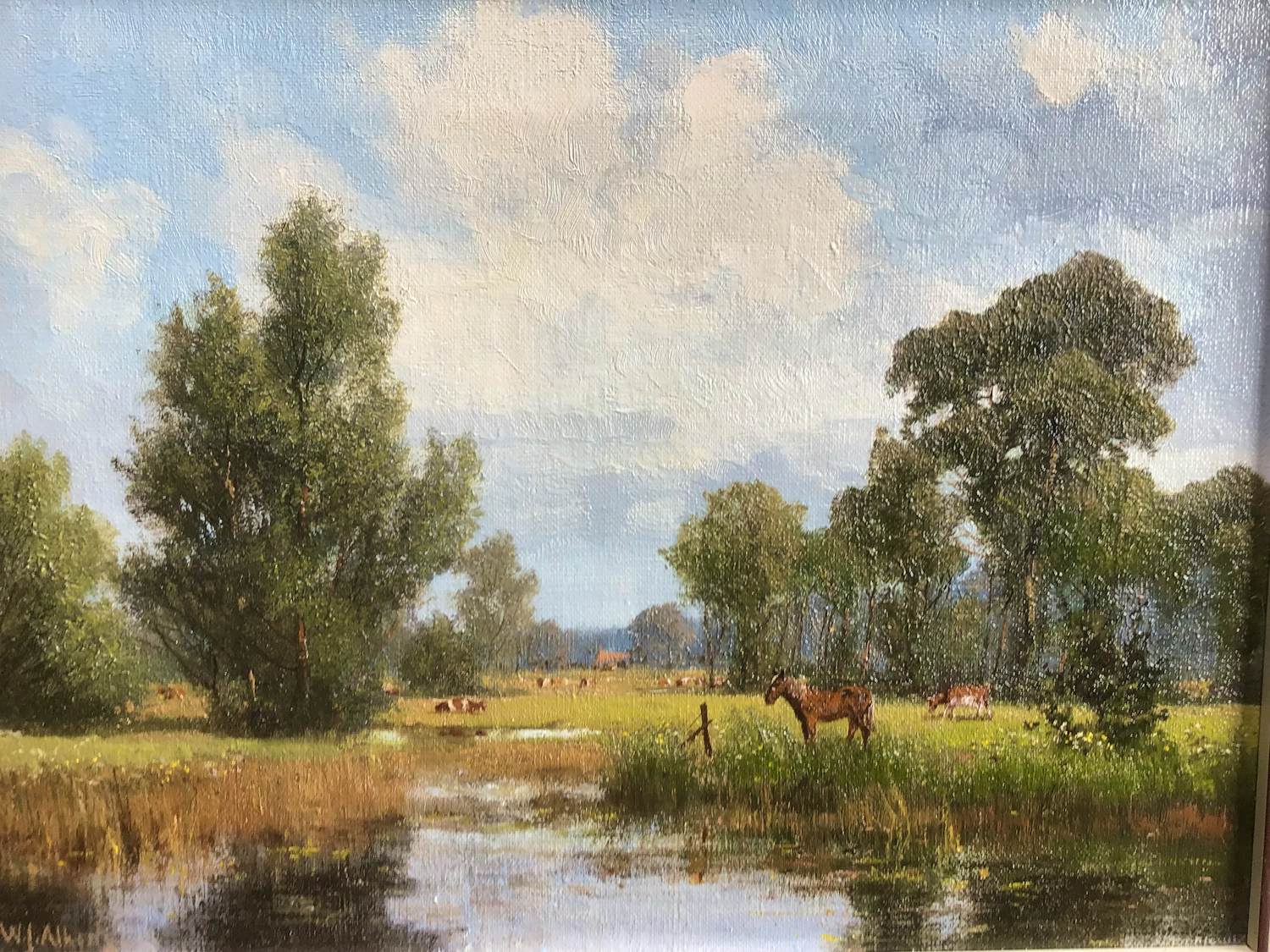 Willem Jacobus Alberts - Landschap in de Achterhoek. kopen? Bied vanaf 200!