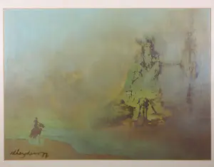 Leon van der Heijden - Olieverf op hardboard, Wounded knee - Ingelijst kopen? Bied vanaf 50!