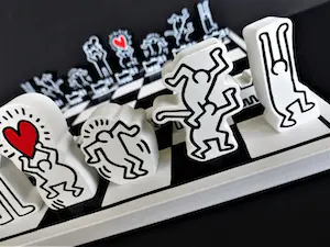 Keith Haring - Limited Edition Chess Game made by Vilac France kopen? Bied vanaf 100!