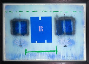AcheterJames Coignard - Carborundum op geschept papier, Rigueur bleue - Ingelijst (Groot)? Enchérissez de 140!