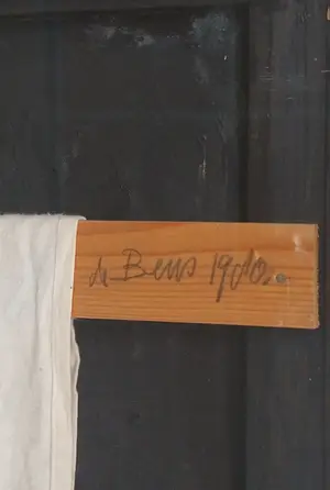 Jan de Beus - Blutender Landschaft - Olieverf en assemblage 1980 (groot) kopen? Bied vanaf 275!