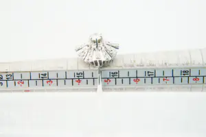 Opvallende wit-gouden (14 krt) & diamanten (ca.1ct ) dames "cocktail" ring kopen? Bied vanaf 380!