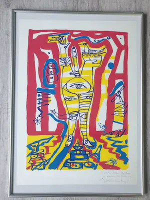 Jan Nieuwenhuijs - ( CoBrA lid ) , Compositie Zonder titel kopen? Bied vanaf 199!