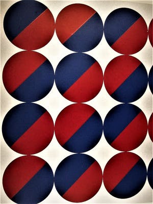 Rob Schotman - Intrigerend jaren 60 PoP Art Litho - variaties op een cirkel - gesigneerd kopen? Bied vanaf 10!