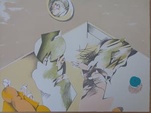 Pierre van Soest - FIGURATIE / KLEURLITHO / 51x65cm / SIG / 1978 kopen? Bied vanaf 21!