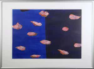 Henriette Boerendans - Houtsnede, Zonder titel - Ingelijst verkocht voor € 40!