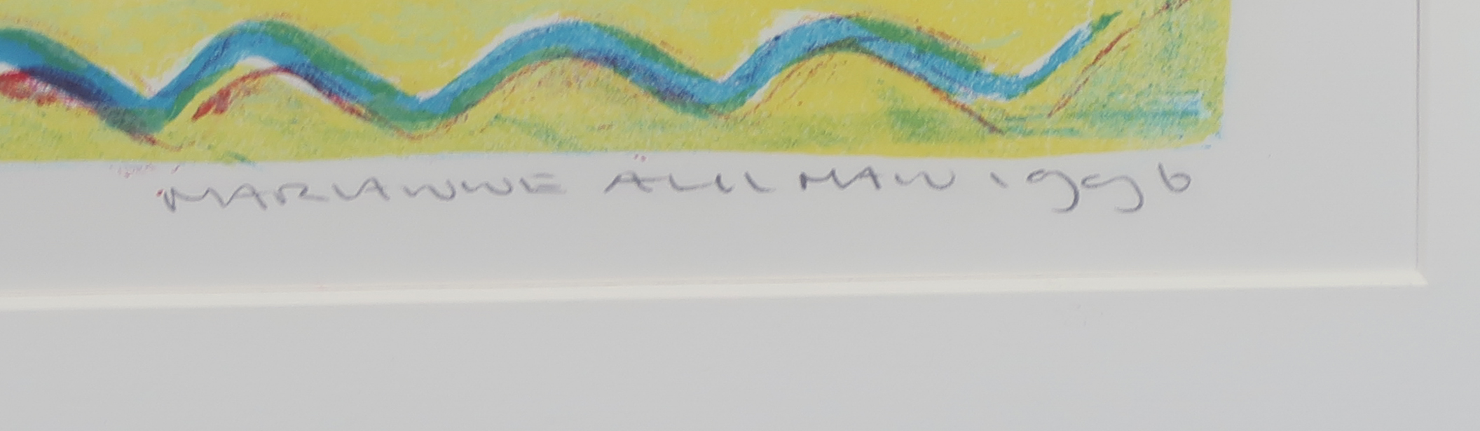 Marianne Aulman - Kleurenlitho, Indian market VI - Ingelijst kopen? Bied vanaf 1!