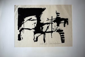 Cees Andriessen - Houtsnede - Abstract Unicum kopen? Bied vanaf 40!