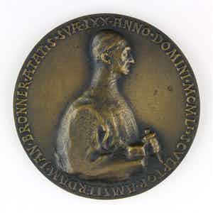 Piet Esser - Bronzen penning: Prof. Jan Bronner, 1952 verkocht voor € 85!