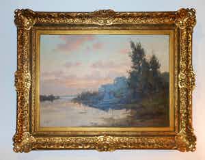 Arie Zwart - Rivierenlandschap verkocht voor € 300!