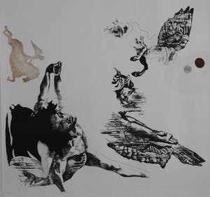 Gerti Bierenbroodspot - Gevallen Engel - 2 kleuren ets 1974 kopen? Bied vanaf 10!