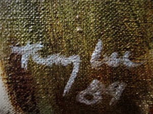 Niet of onleesbaar gesigneerd - Schitterend impressionistisch olieverf "stilleven met Margrieten" gesigneerd kopen? Bied vanaf 1!