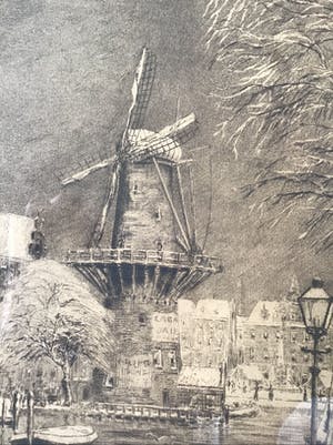 Eugene Rensburg - Eugene Rensburg, Coolsingel Rotterdam 1912, Handegtekende ets kopen? Bied vanaf 65!