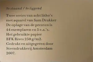 Sam Drukker - aquarel + steendruk - titel: Liggend II - 25579 kaufen? Bieten Sie von 75!