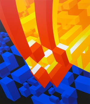 Hans Klaui - zeefdruk - Geometrisch-abstracte compositie 99-5 - 21842 kopen? Bied vanaf 25!