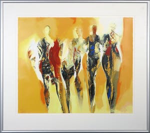 Peter Meijer - Zeefdruk, Oqives - Ingelijst kopen? Bied vanaf 70!