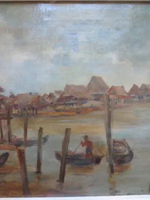 Max Fleischer - Indonesie Java Vissersdorp 1898 kaufen? Bieten Sie von 250!