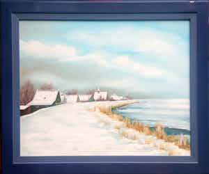 Jan Kaat - winterlandschap Uitdam verkocht voor € 85!