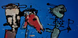 AcheterHerman Brood - Zeefdruk: Lucebertje? Enchérissez de 775!