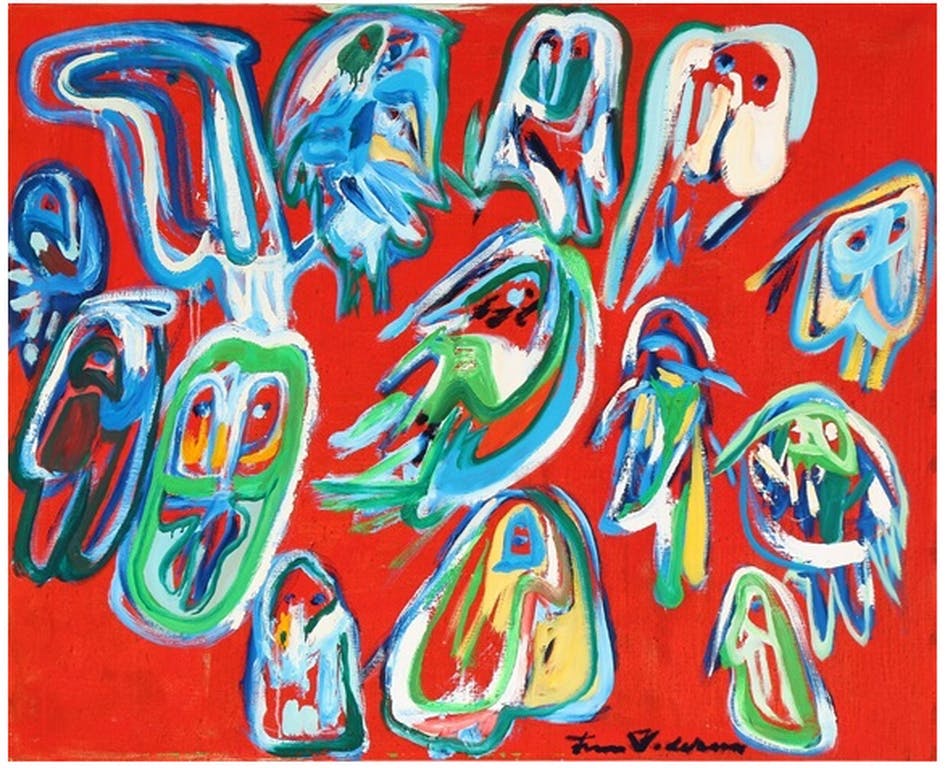 Finn Pedersen - Finn Pederssen - Faces -1989 verkocht voor € 1495!