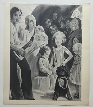Han van Meegeren - Drie litho's. Groepsportretten. kopen? Bied vanaf 59!