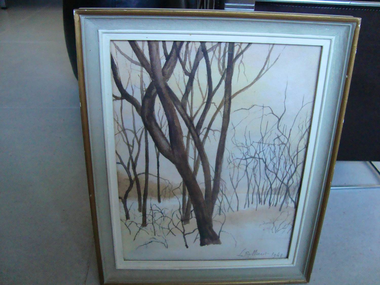 Leon Spilliaert - bomen in een winterlandschap kopen? Bied vanaf 3000!