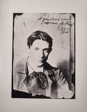 Pablo Picasso - Zwart/wit-foto met een portret van de jonge kunstenaar kopen? Bied vanaf 1!