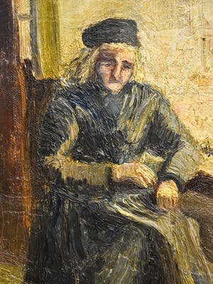 Harry Wich - Boerenvrouw in interieur kopen? Bied vanaf 50!