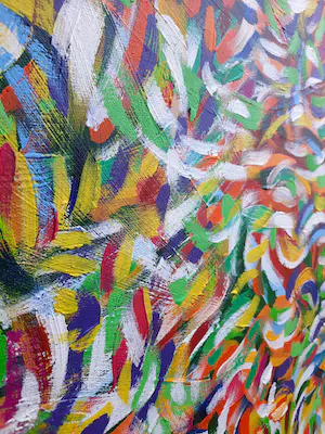Kees te Kolste - acrylverf op doek uit 2004 - abstract - 23754 kopen? Bied vanaf 625!