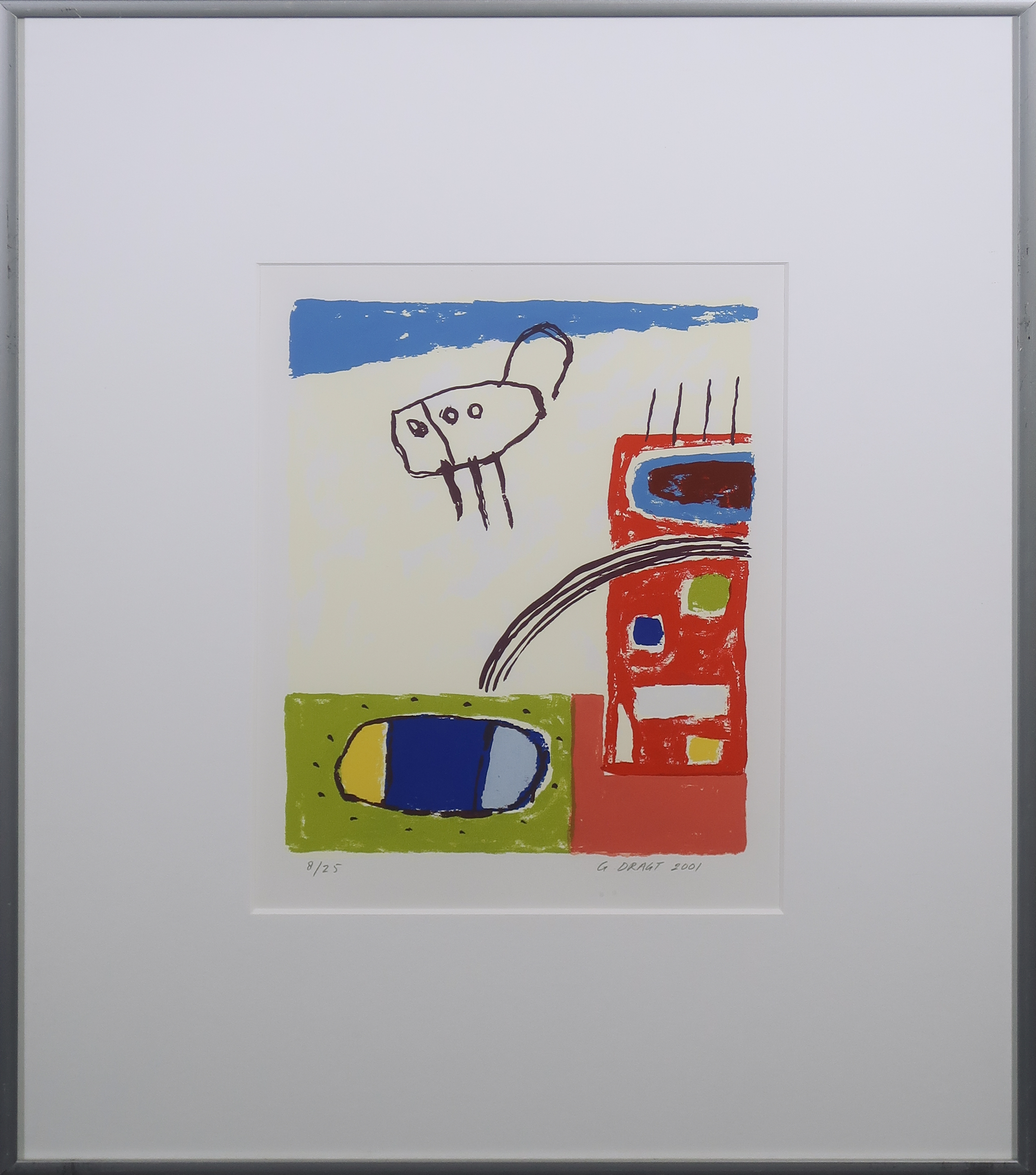 Gijs Dragt - Zeefdruk, Black Box XVIII - Ingelijst kopen? Bied vanaf 20!