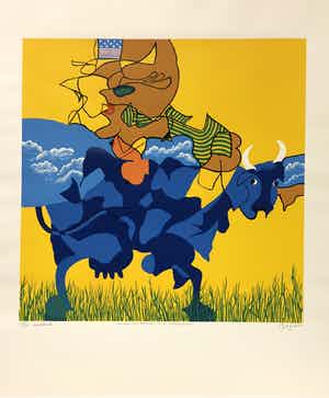 Jules Bekker - American tourist on a Dutch cow verkocht voor € 45!