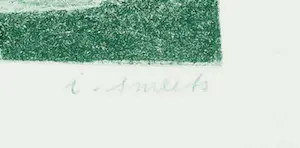 Ineke Smeets - Ets en aquatint, Waterlelie kopen? Bied vanaf 1!