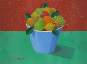 Hendrik Jan Visser - Acryl op papier, Stilleven - Ingelijst kopen? Bied vanaf 20!