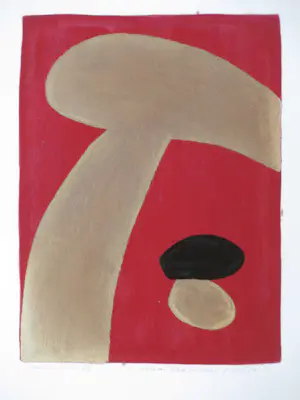 Herman Stammeshaus - Paddestoel - Sjabloondruk kopen? Bied vanaf 45!