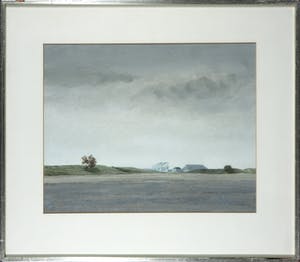 Mart Kempers - Aquarel, Noord-Holland - Ingelijst kopen? Bied vanaf 100!