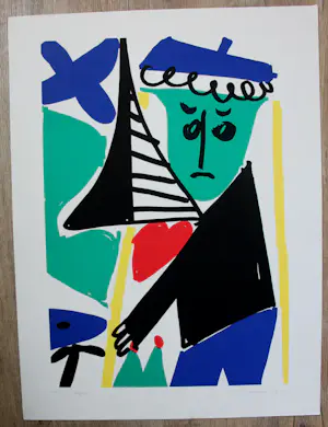 Yolande Brouwers - Zeefdruk: Angst - gesigneerd - 1993 kopen? Bied vanaf 45!
