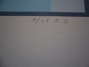 Hans Klaui - Mooi geometrische zeefdruk van Hans Klaui, kopen? Bied vanaf 50!