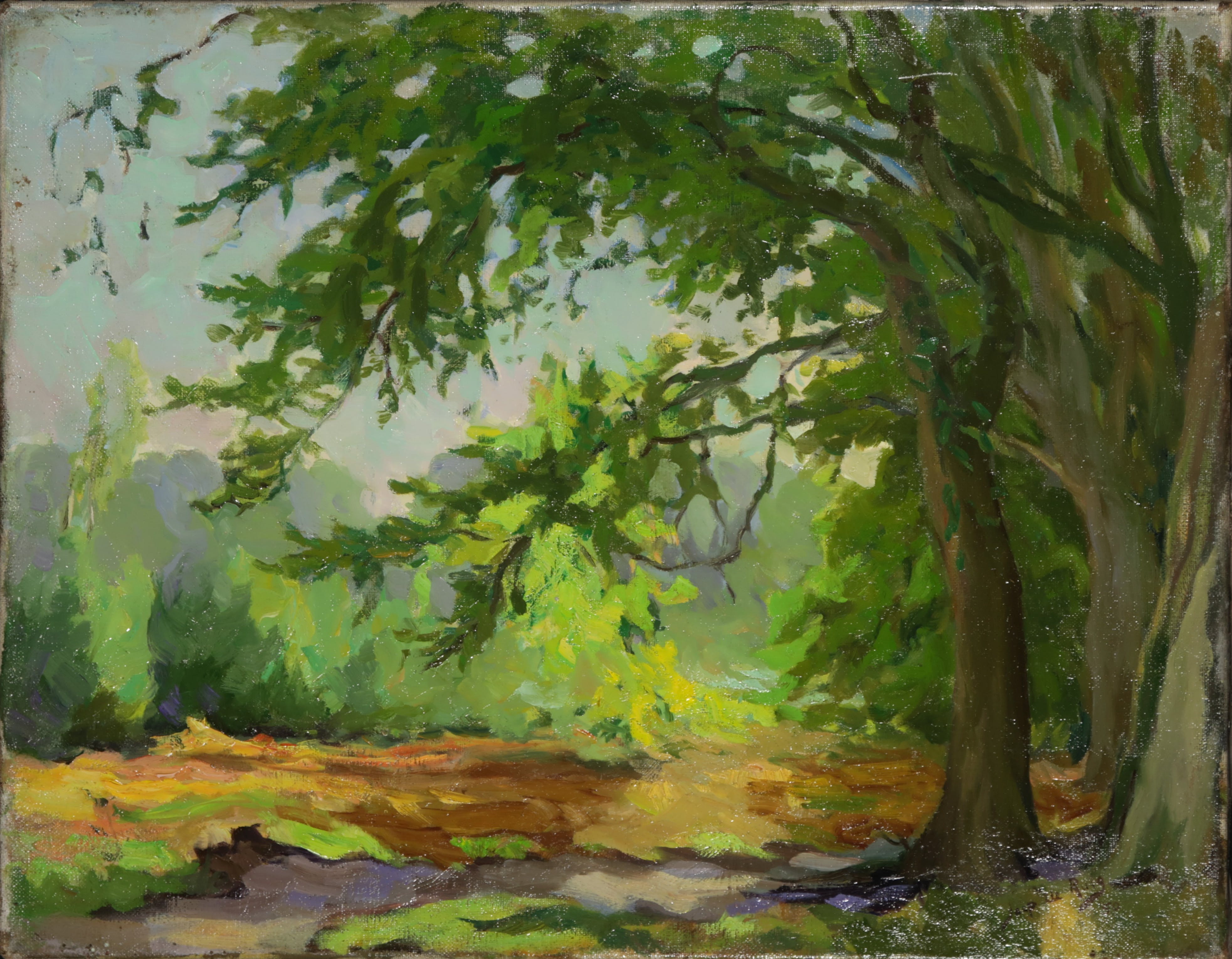 Jaap de Ruig - Acryl op doek, Bos Groeneveld kopen? Bied vanaf 1!