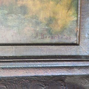 Johannes Maria Berends - groot doek: Bosgezicht met Vijver, Herfstkleuren kopen? Bied vanaf 1!