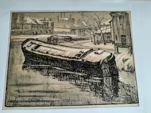 René Van de Sande - Litho, zonder titel kopen? Bied vanaf 20!