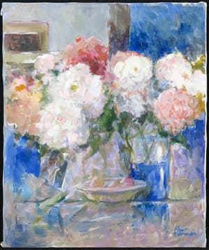 Floor Koomen - Olieverf op doek, Bloemstilleven kopen? Bied vanaf 40!