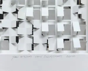 Jan Willem van Swigchem - Splitlevel II, papier reliëf (mooi ingelijst) kopen? Bied vanaf 495!