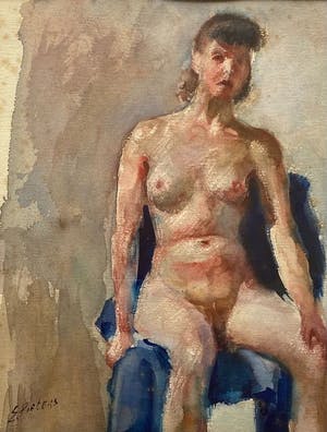 Evert Pieters - Naakt Portret kopen? Bied vanaf 200!