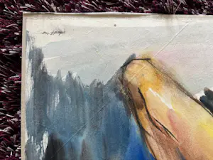 Bob ten Hoope - liggend naakt - opgeplakte aquarel kopen? Bied vanaf 75!