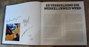 Karel Appel - Schilderskist met gesigneerd boek - 1977 kopen? Bied vanaf 450!