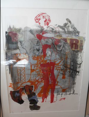 George Heidweiller - Gemengde techniek, Ladies Fantasy. Zeer groot werk. kopen? Bied vanaf 250!