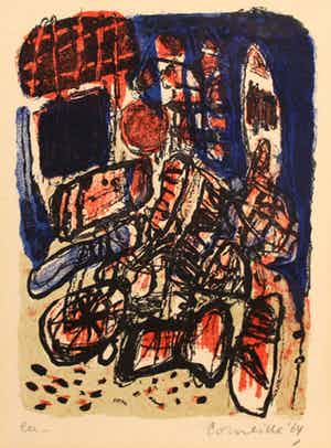 Corneille - Zeldzame Litho uit 1964 Epreuve Dártist verkocht voor € 475!